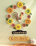 Country Kitchen Metal Rooster Wall Decor