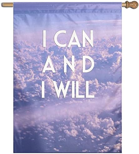HOLJGH Fashion Custom Garden Flag I Can And I Will Garden Flag 27"x37" Outdoor Decor