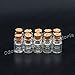 Odoria 1:12 Miniature 10pcs Display Glass Bottles Jars with Cork for Food Storage Dollhouse Kitchen Accessories