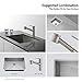 Kraus KPF-2610SS Modern Mateo Single Lever Pull Out Kitchen Faucet, Stainless Steel