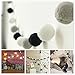 HAN-MM Handmade Felt Ball Garland by Yarn Rainbow Pom Pom Garland Baby Shower Guest Book Rainbow Frame Guest Book Alternative Baby's First Photo Frame with 20 pcs Black