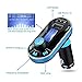 Perbeat BT66 Wireless Bluetooth FM Transmitter Hands free Car Kit Radio Adapter MP3 Player Dual USB Car Charger support SD Card USB Flash Disk for Smart phone, iPhone, iPad,etc (BT66 Blue)