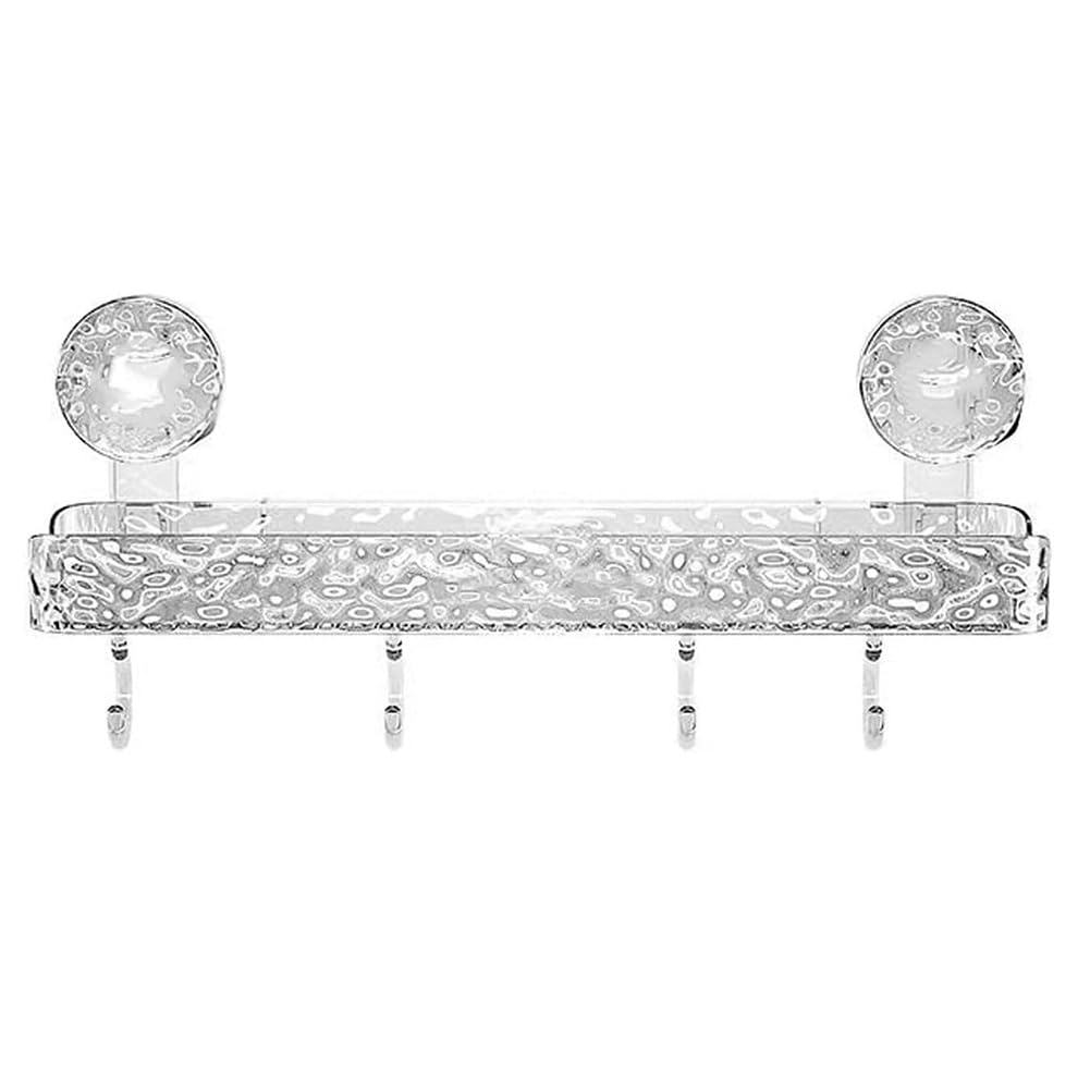 Dojimayisc Light Luxury Style Punch-Free Storage Rack, Shower Organizer Suction, Suction Cup Shelf