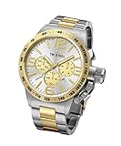 Men's TW Steel Canteen Bracelet Two-Tone Chronograph Watch
