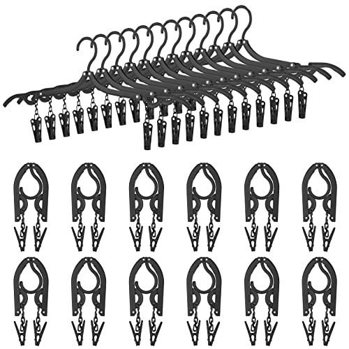 Maitys Folding Travel Hangers Black