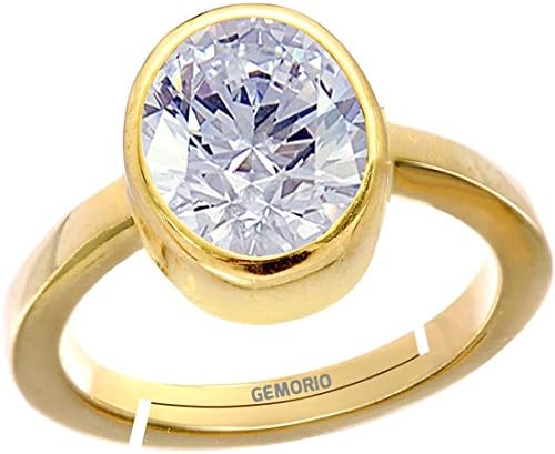 Zircon 9.3cts or 10.25ratti Stone Panchdhatu Adjustable Ring for Men
