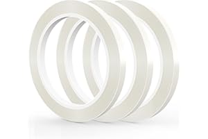 GLAMFIELDS 3 Rolls 1/4" 60Yd Floral Tapes,Clear Floral Tape,White Floral Tape for Bouquet Stem Wrap, Waterproof Florist Tape for Flower Arrangements Supplies Craft Corsages Wedding 60 Yd/Roll