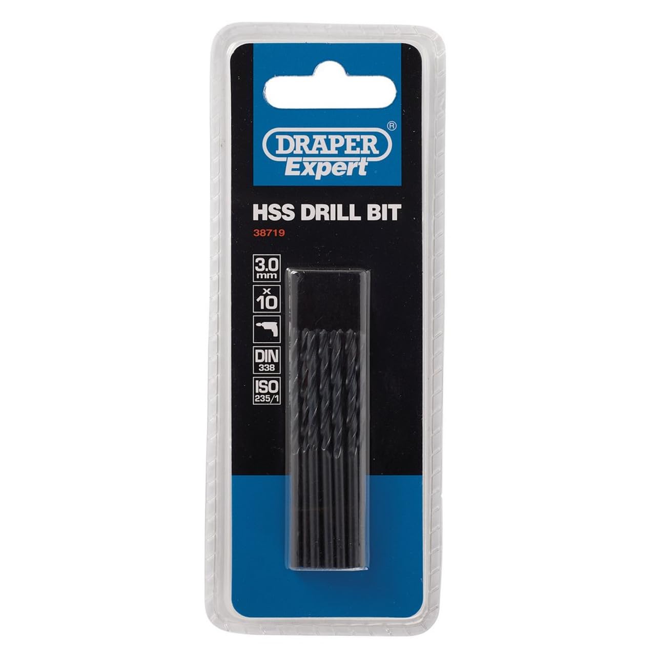 Draper 38719 H29MC Expert Hss Drill Bit, 3.0mm Ø, Pack of 10