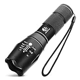 Tactical Flashlight, YIFENG High-Powered LED Tac Light As Seen On Tv with 5 Light Modes & Zoom Function, 18650 Battery Charger Included, Perfect for Camping Hiking Emergency