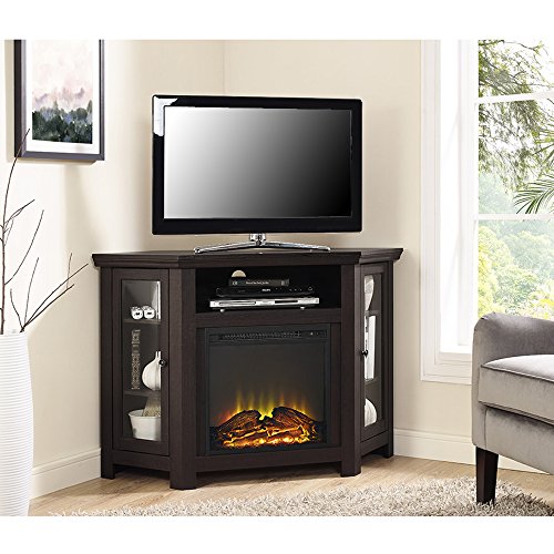 Corner Electric Fireplace And TV Stand For Small Spaces