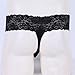 FEESHOW Men's Lace Thongs G String Underwear Crossdress Sissy Pouch Panties (Medium(Waistline:25.0-42.0