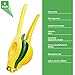 Lemon Squeezer Citrus Lime Juicer - Best Top Rated Heavy Duty Hand Held Manual Double Bowl Orange Press and Fruit Exprimidor de Limones, FDA Quality Approved, Dishwasher Safe
