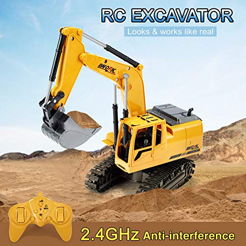 Tuko Remote Control Excavator Toys RC Engineering Construction Truck Toy for Ages of 6+ Boy and Girl Gift - Thumbnail 5