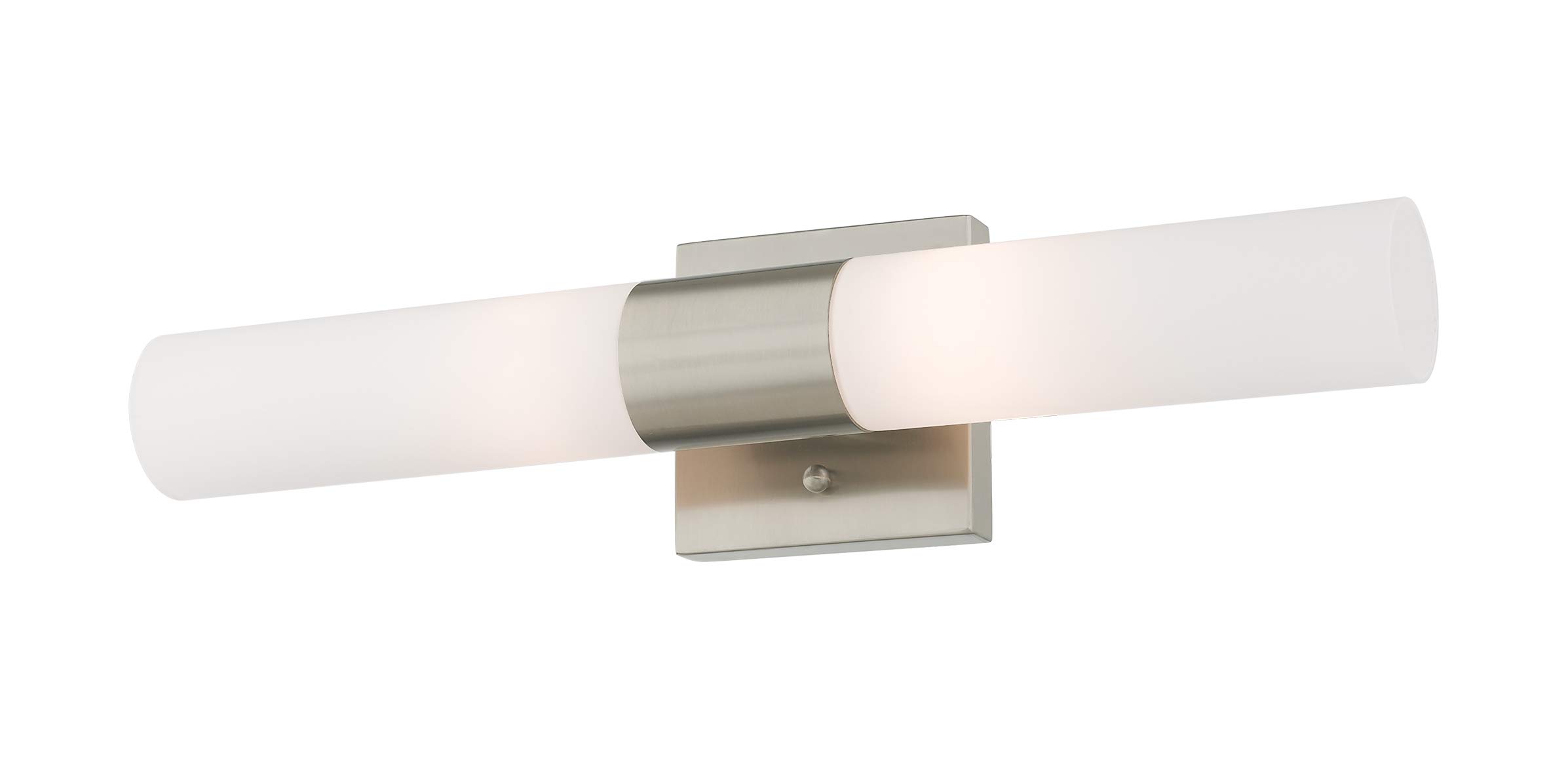 Livex Lighting 10102-91 Aero 2-Light Bath Light, Brushed Nickel