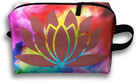 Lotus Flower Yoga Buddha Ohm Travel Cosmetic Bags Small Makeup Clutch Pouch Cosmetic And Toiletries Organizer Bag
