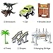 TEEHOME Dinosaur Track Toy Sets New Update Bridge Create A Road with 142 Pcs Flexible Tracks | Jurassic World Dinosaur Race Car Toys for Kids | Great Gift for The Birthday for Children Aged 3+