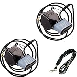 Fox 40 Classic CMG Loud Pealess Official Referee, Sports Coach, Lifeguard Whistle + Breakaway Lanyard | 2pk Bundle + Koala Lanyard