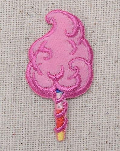 Pink Cotton Candy/Junk Food/Dessert/Treat - Iron on Applique/Embroidered Patch