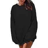 Mrskoala Womens Tops Casual Knit Sweater Long Sleeve Pullover Loose Shirts Fall Clothes