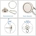 Ant Mag - Carabiner Magnetic Hooks 80LBS Heavy Duty Neodymium Magnet Carabiner with Swivel Carabiner Snap Hook for Indoor/Outdoor Hanging Grill Kitchen Factory Warehouse Office (2Pack)