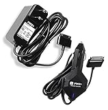 [UL Listed] Pwr+ Extra Long Cord Combo Rapid Car Charger and Ac Adapter for Asus Transformer Pad Infinity Tablet Pc Tf700 Tf700t ; 90-xb2vokpw00000y Epad-01 15v Tab Dc Auto Power Supply