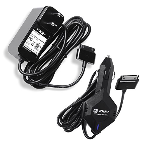 [UL Listed] Pwr+ Extra Long Cord Combo Rapid Car Charger and Ac Adapter for Asus Transformer Pad Infinity Tablet Pc Tf700 Tf700t ; 90-xb2vokpw00000y Epad-01 15v Tab Dc Auto Power Supply