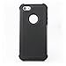CASEMASTERS iPhone 5/5S Case Agrigle Shock Absorption/High Impact Resistant Hybrid Dual Layer Armor Defender Full Body Protective Cover Case for iPhone 5/5S - Black