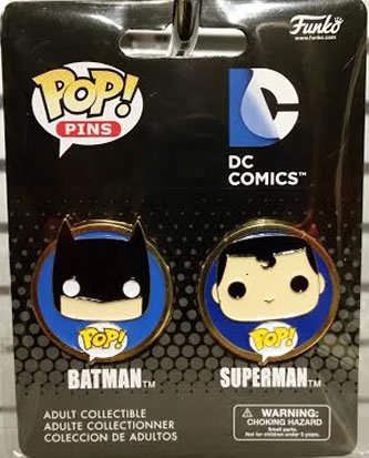 Funko Pop! Pins 2-pack Batman and Superman