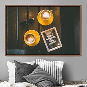 signwin Framed Canvas Wall Art Pressed Quotes 3D...