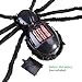 BESTOMZ Giant Halloween Spider 125cm With LED Eyes Spooky Sound Foldable Outdoor Spider Decorations