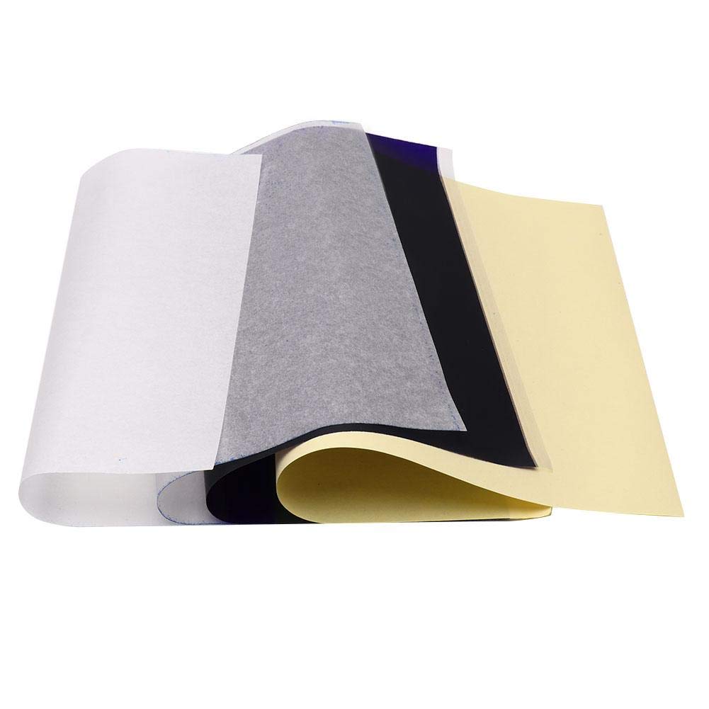 100pcs/Box A4 Tattoo Transfer Paper 4 Layers Stencil Paper, Thermal Transfer Stencil Paper, Tattoo Art Design Transfer Paper for Body Art Needs