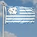 UNC Tar Heels Alumni Nation Stripes Flag