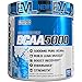 EVL BCAAs Amino Acids Powder - BCAA Powder Post Workout Recovery Drink and Stim Free Pre Workout Energy Drink Powder - 5g Branched Chain Amino Acids Supplement for Men - Blue Raz