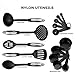 26 Piece Kitchen Utensils Set & Cooking Tools, Stainless Steel & Nylon Gadgets, Includes Turner, Tong, Spatula, Pie Server, Pizza Cutter, Whisk, Grater, Peeler, Can Opener, Measuring Cups & Spoons
