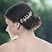 Unicra Bride Wedding Hair Combs Pearl Hair Piece Crystal Headpiece Bridal Hair Accessories for Women and Girls (Gold)