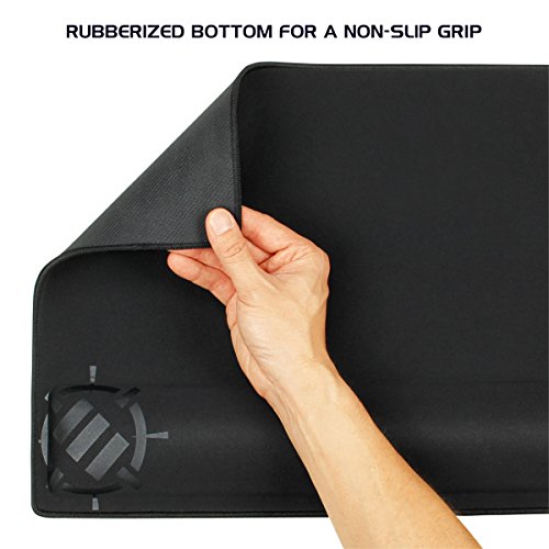 image for ENHANCE Large Gaming Mouse Pad with Wrist Support - Memory Foam Wrist 