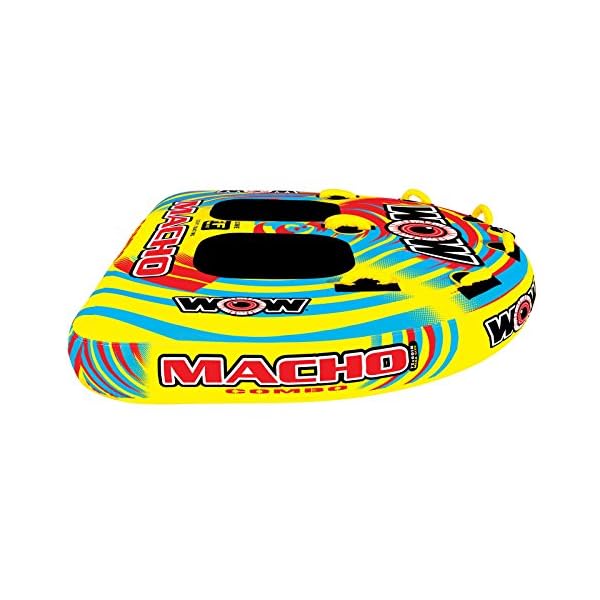 WOW-Sports-WOW-World-of-Watersports-Macho-16-1010-1-to-2-Person-Towable-Tube-Multiple-Riding-Positions