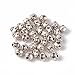Pandahall 100pcs Tibetan Silver Antique Silver Bicone Beads Spacers Charms for Jewelry Makings 5x4.5mm Hole: 1mm