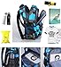 Macbag School Backpack Bookbag Durable Camping Backpack for Boys and Girls (Camouflage Blue.)