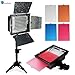 LimoStudio LED 160 Photographic Lighting Kit, Photo Studio Barndoor Light, Continuous Video Light, AGG1273