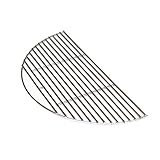 Aura Outdoor Products Stainless Half Moon Grill Grate For Large Big Green Egg, Kamado Joe