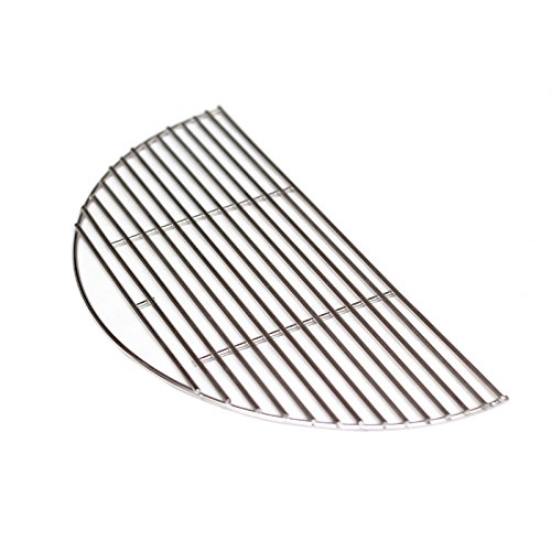 UPC 859376005184, Aura Outdoor Products Stainless Half Moon Grill Grate for Large Big Green Egg, Kamado Joe