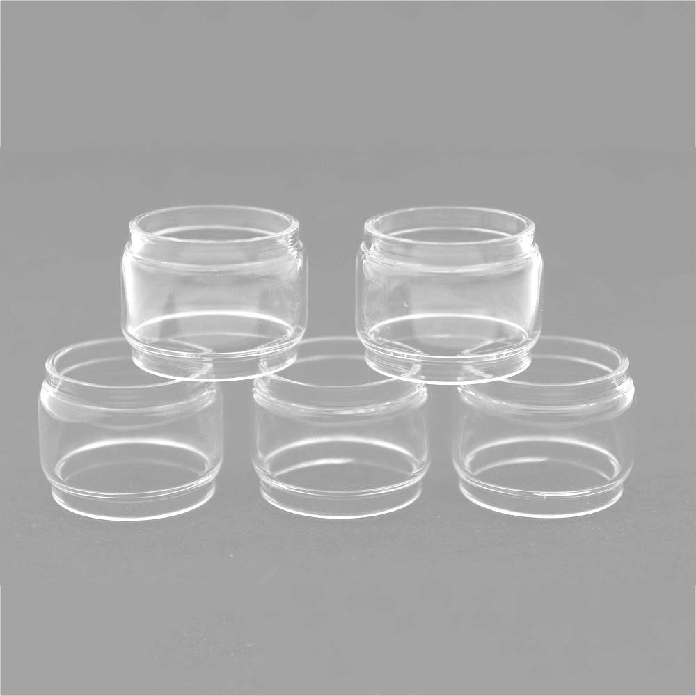 RUIYITECH 5pcs Replacement Fatboy Glass Tank for GeekVape Zeus Dual/Zeus X RTA/CREED RTA (Zeus X RTA 4.5-m-l)