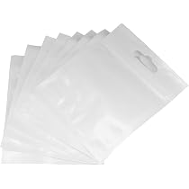 Amazon.com: Ellbest 300pcs 3.35” x 4.33”Poly Bags with Hang Hole ...