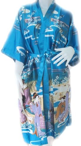 Beautiful and Cool Kimono Women's Satin Silk Robe - One Size