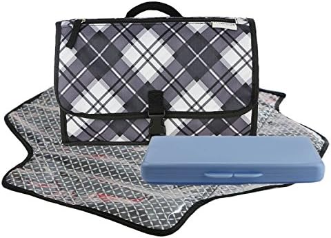 Dete Foldable Waterproof Baby Diaper Changing Mat Portable Changing Pad for Travel Kit and Wipes Case (Triangle)