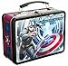 Vandor 26370 Marvel Captain America Winter Soldier Large Tin Tote, Blue, Red, and White