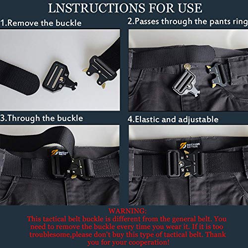 image for QINGYUN RONGQI Tactical Belt,Military Style Quick Release Belt,1.5