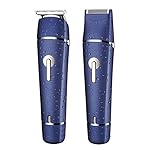 SURKER Electric Hair Clipper trimmer for men and Electric Beard Razor wet dry shavers waterproof for men Multifunctional 2 in 1 Grooming Kit haircut machine Best Gift Blue