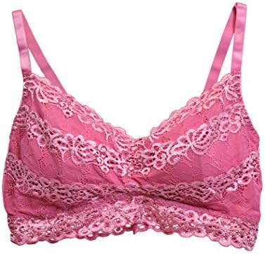PinkPunch Women's Floral Multi-layer Lace Low Cut Bustier Bralette Top Plus Size